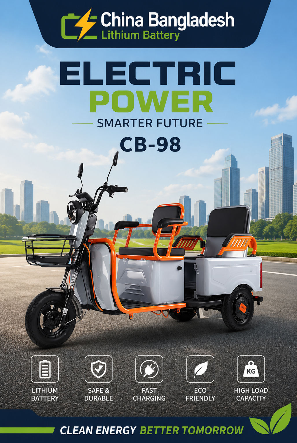 Motor: 48V-60V 600W 25H