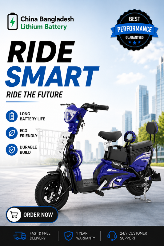 High-Power 350W Anti-Theft Electric Bicycle for Safe Rides