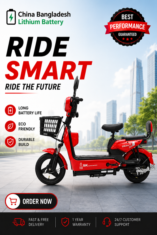Stylish 48V Electric Bike with Long-Lasting Battery Life