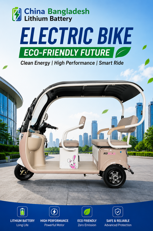 Electric Tricycle for Adults with Comfortable Passenger Seat