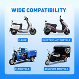 HelloSwap Motorcycle Batteries 1500 Cycles 54.4V 30ah Lithium Battery Pack