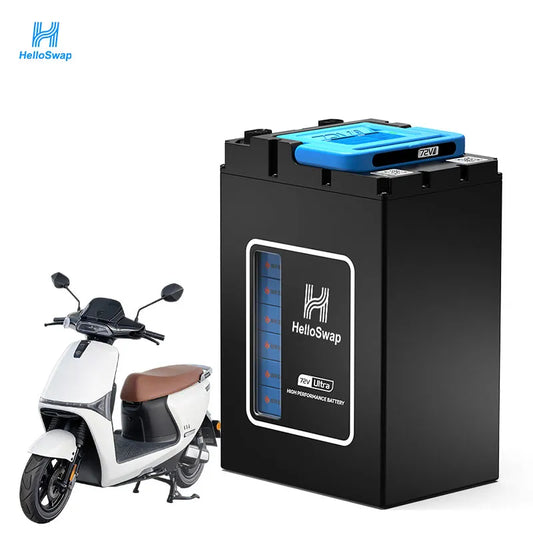 HelloSwap Customizable 72V Electric Motorcycle Lithium Battery for Optimal Efficiency