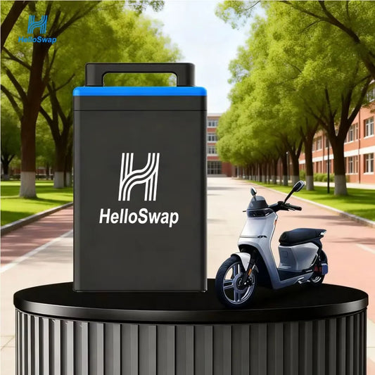 HelloSwap Motorcycle Batteries 1500 Cycles 54.4V 30ah Lithium Battery Pack